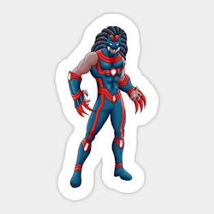 SUPER HERO LEOMAN (FULL BODY) Sticker